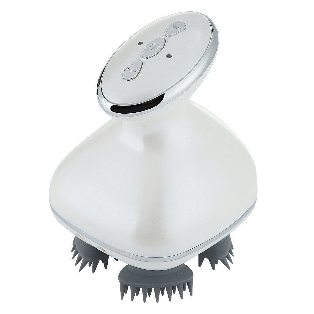 Head Massager 4-Claw Kneading Vibration Rechargeable Waterproof Head Massager Multi-Function - Korvel