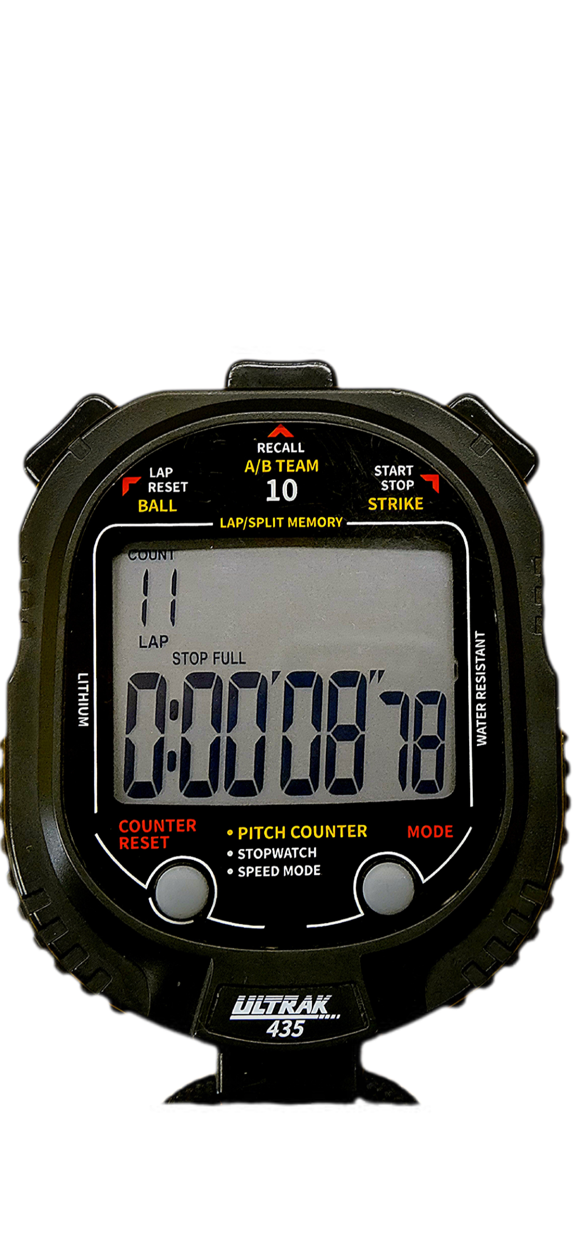ULTRAK 435 Pitch Counter with Speed Monitor & Stopwatch