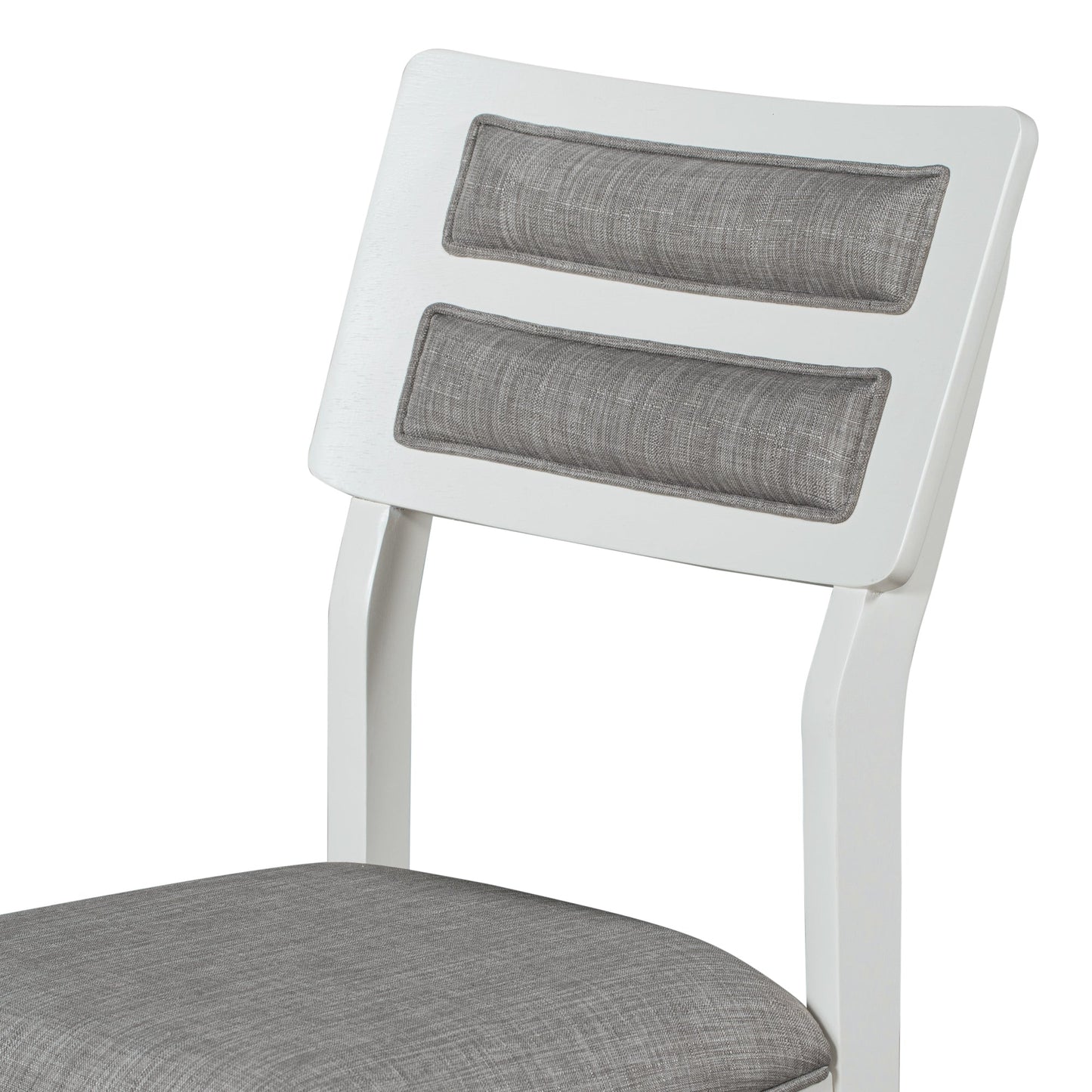 Ensemble de salle à manger TREXM Classic 6 pièces - Blanc et gris