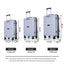 Hardshell Suitcase Spinner Wheels PP Luggage Sets Lightweight Suitcase with TSA Lock,3-Piece Set (20/24/28) ,Silver - Korvel