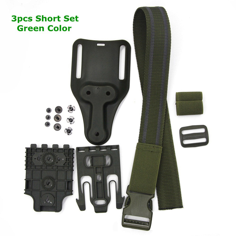 FMA Quick Release Waist Panel 3-piece Leg Hanging Sofa Lilan Outdoor Tactical Handgun Cover Quick Separation System - Korvel