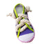 Durable Dog Toy Slippers for Self-Entertainment and Teeth Cleaning with Cotton Rope for Pet Dogs - Korvel