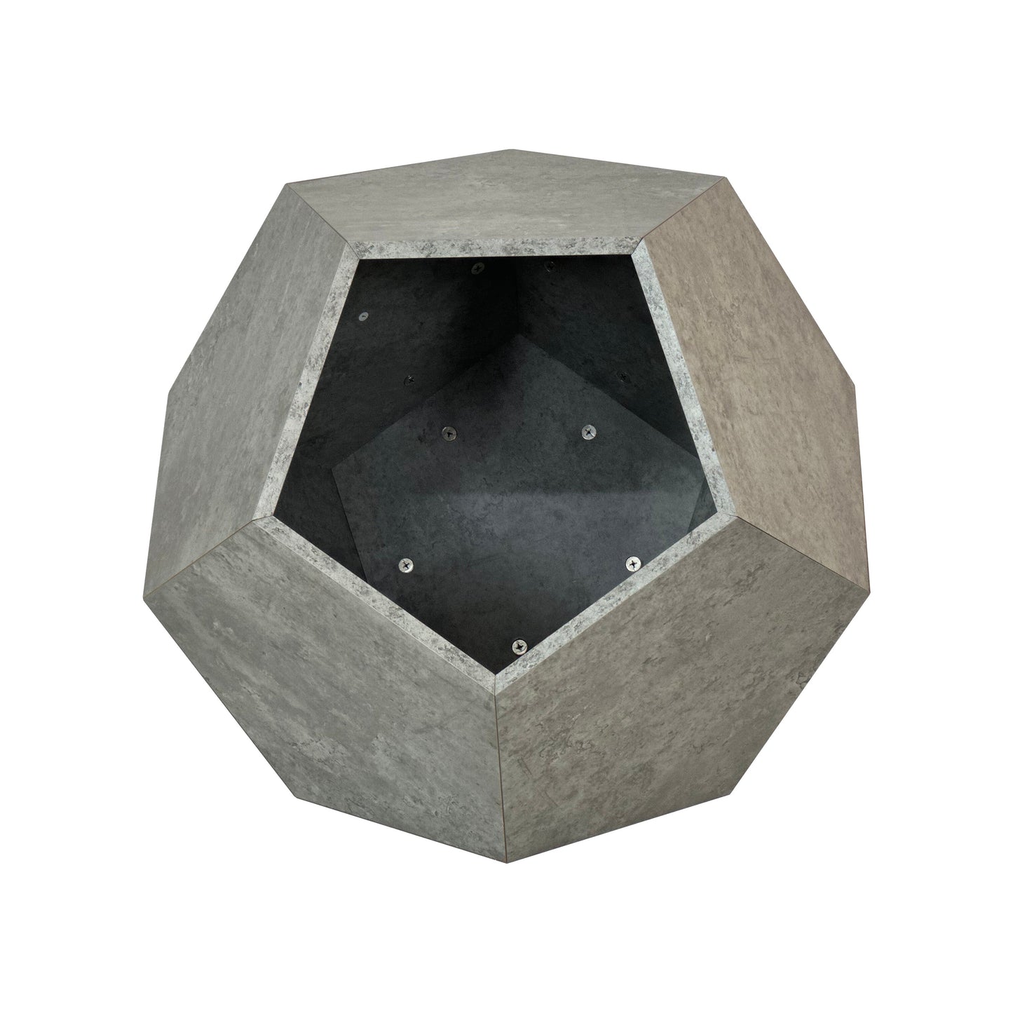 25.98"Modern Pet Furniture Cat Litter Side Table, Sofa Side Table, Planter MDF Multifunctional Furniture, Cement Gray - Korvel