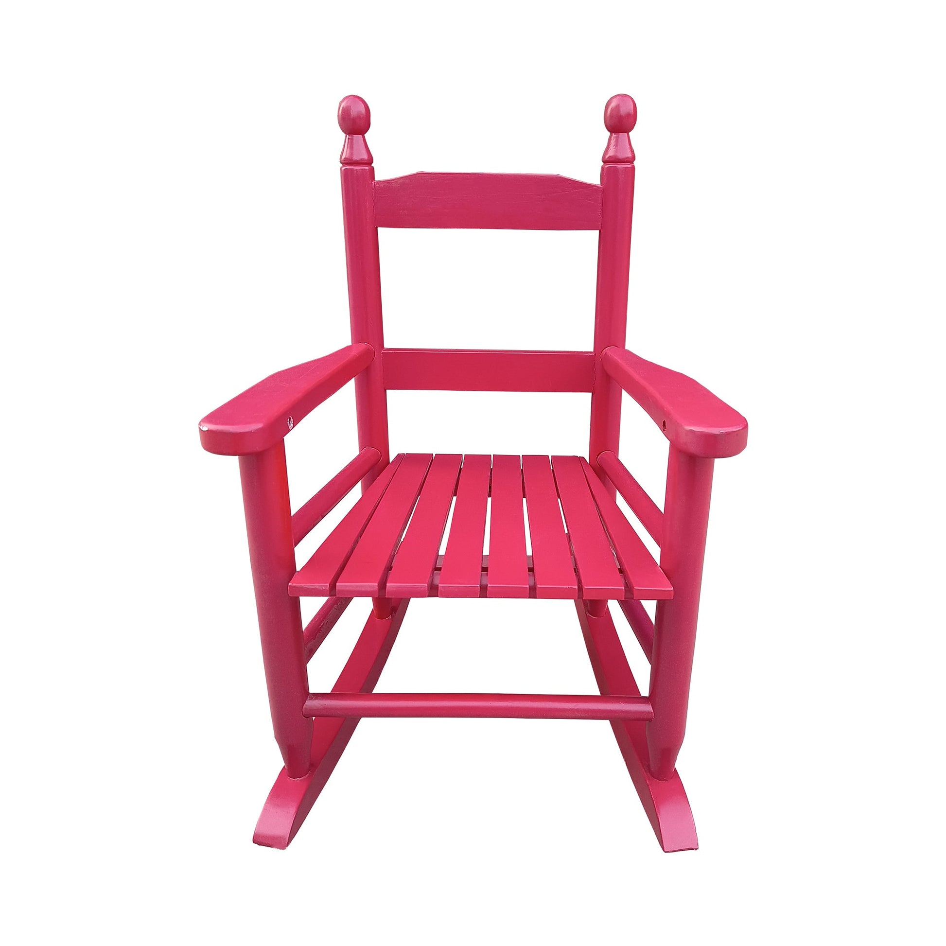 Children's rocking red chair Indoor or Outdoor -Suitable for kids-Durable Solid Wood - Korvel