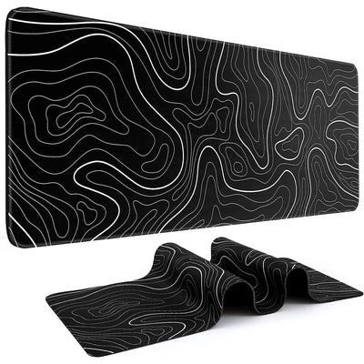 Premium Large Topographic Gaming Mouse Pad - 31.5 x 11.8in
