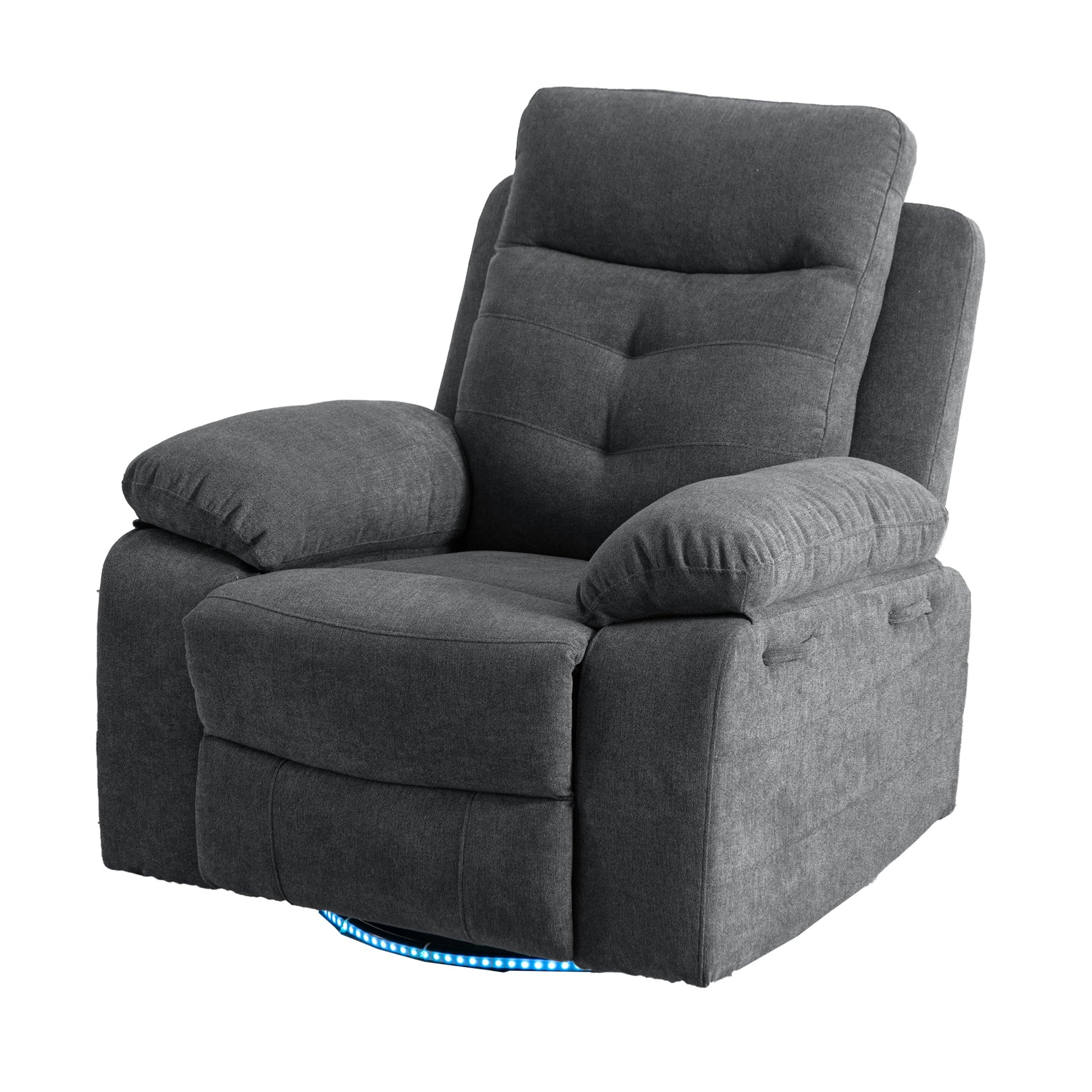 270 degree rotating electric lounge chair with Bluetooth speaker, LED light, telescopic foot pedal adjustable backrest DG - Korvel