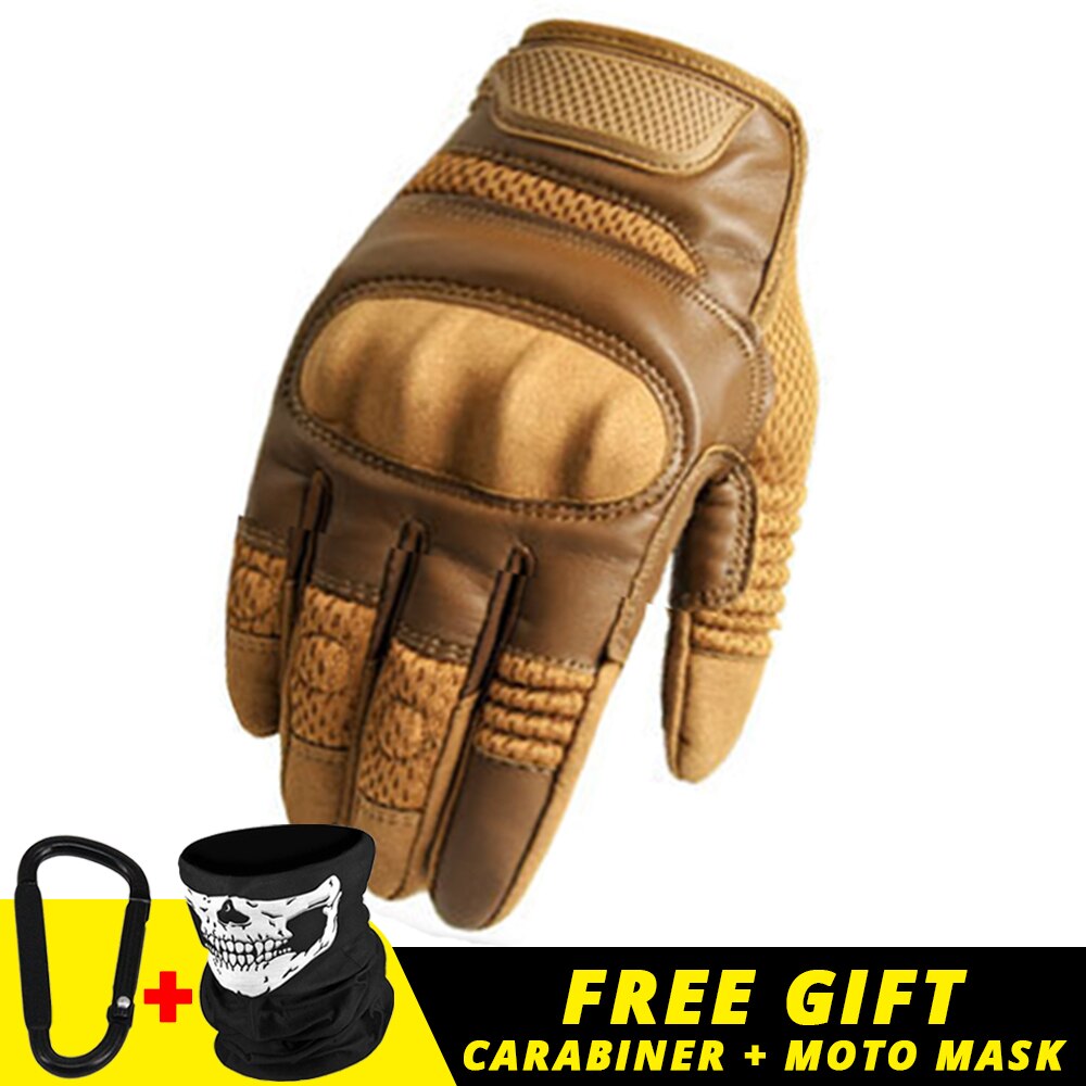 Motorcycle Gloves Summer Breathable Tactical Full Finger Moto Gloves Touchscreen Motocross Motorbike Riding Cycling Biker Gloves - Korvel
