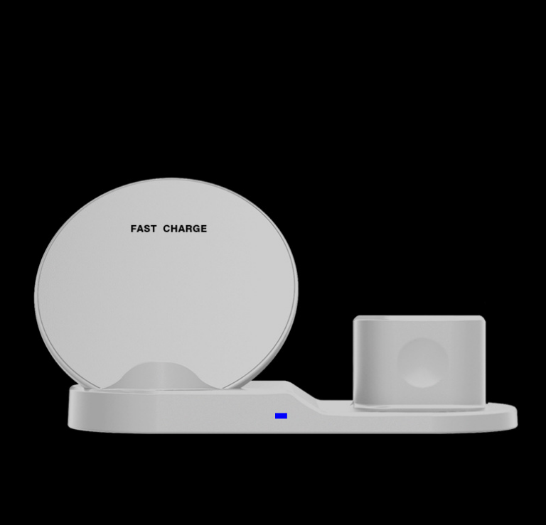 Dock de Carga Inalámbrico Qi 3 en 1 para Apple Watch, iPhone y AirPods
