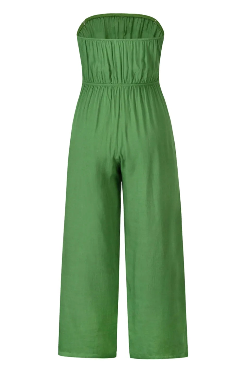 Tied Cutout Tube Wide Leg Jumpsuit - Korvel