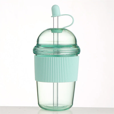 630ML Ins-Style Straw Cup with Lid – Perfect for Any Beverage