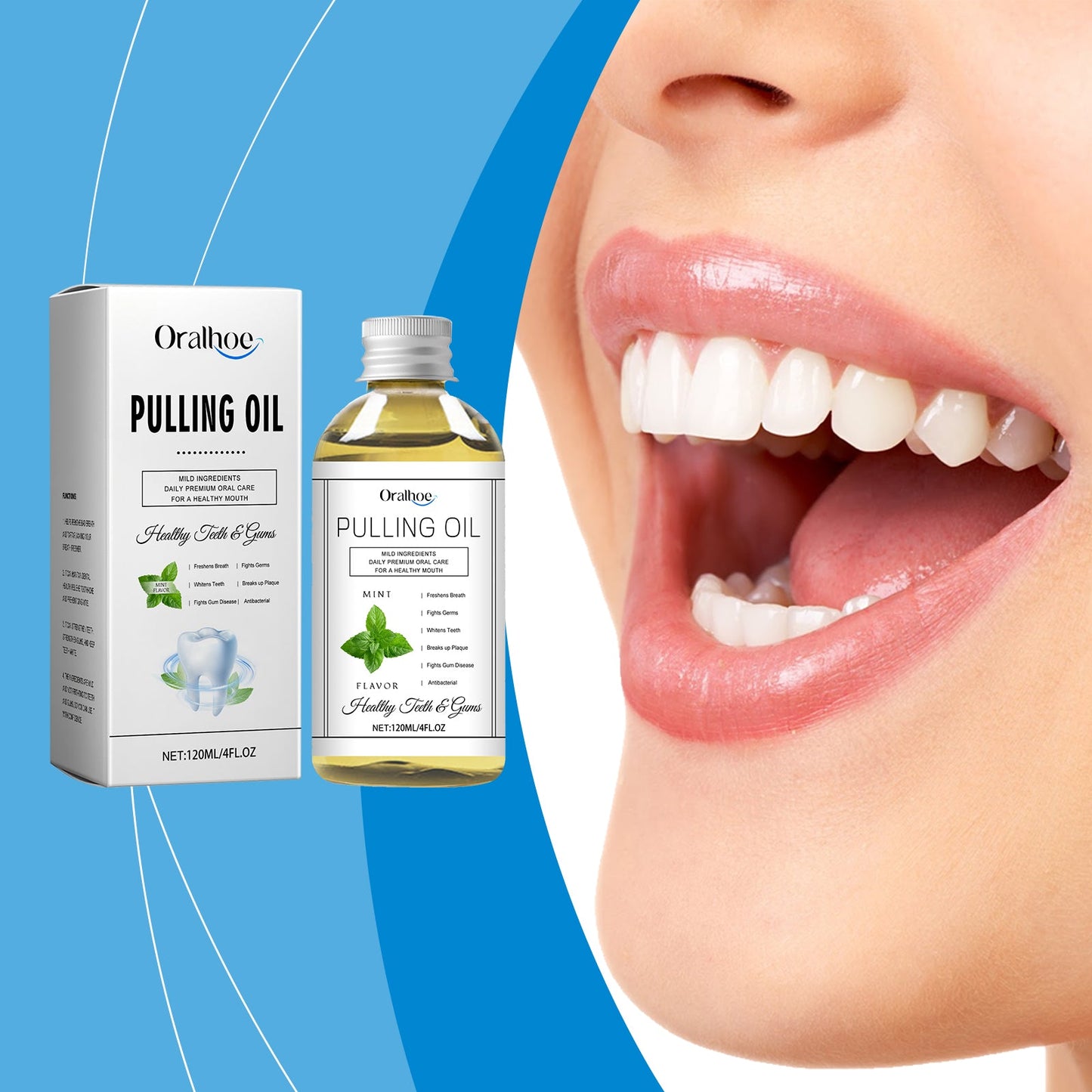 Mouth Coconut Mouthwash Fresh Breath Clean Odor Stains Stains And Beautiful Teeth Mouthwash - Korvel
