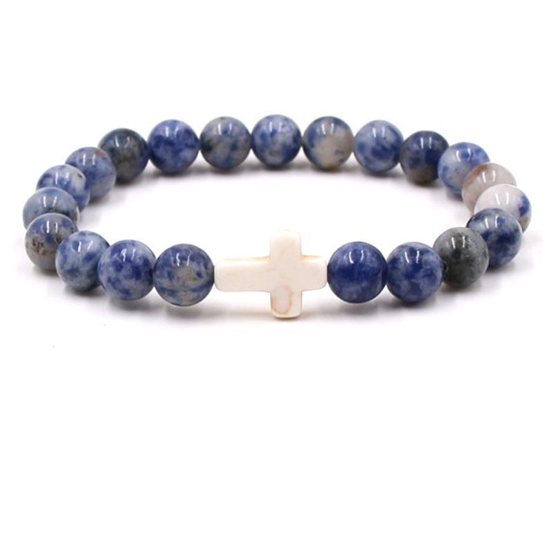 Fashion bead jewelry cross bracelet - Korvel