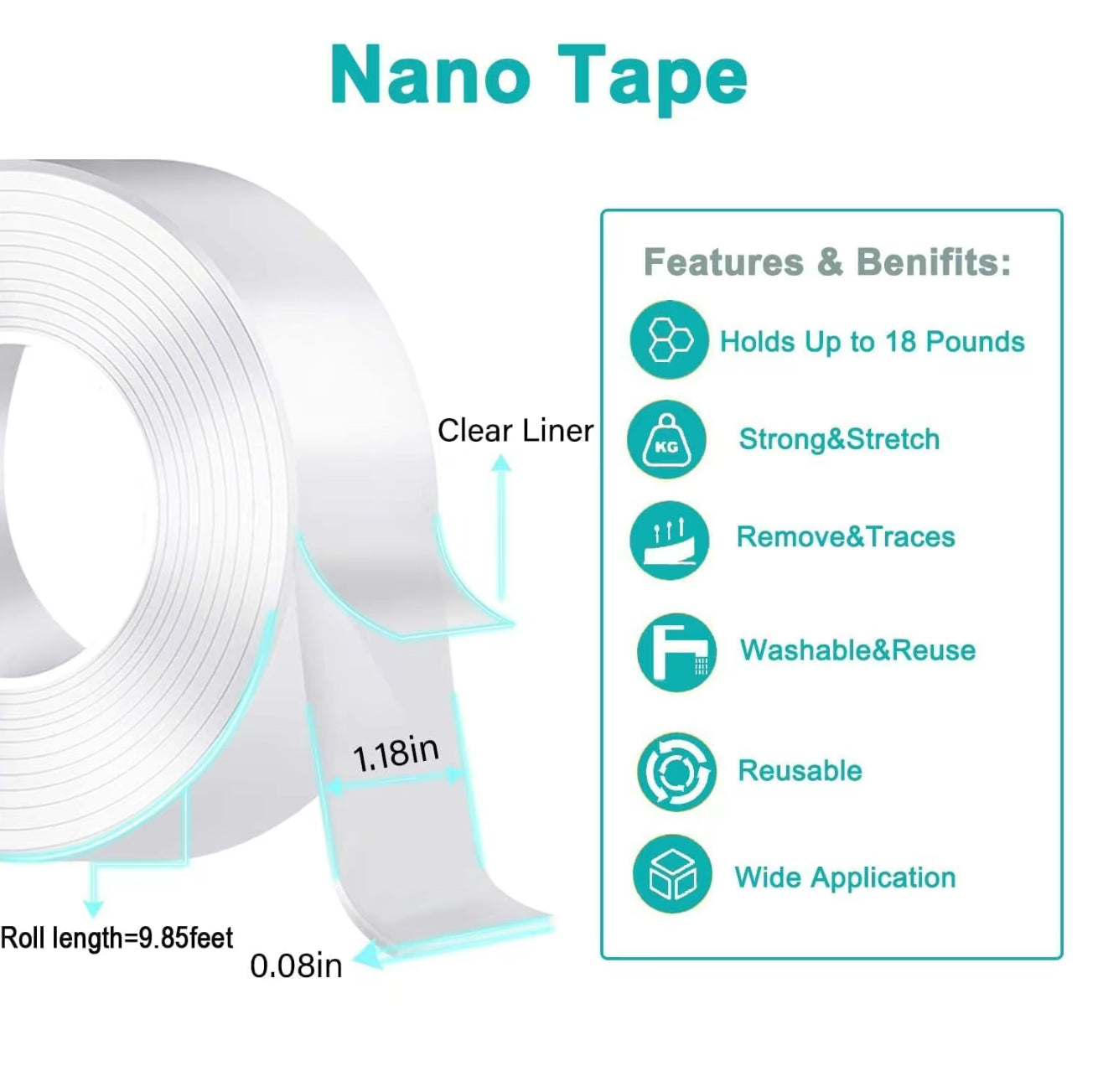 Cinta Nano Monster Grip - Solución Adhesiva Versátil