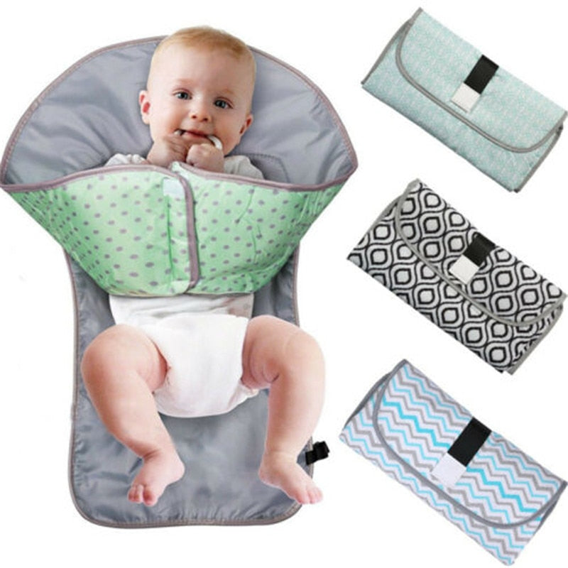 3-in-1 Multifunctional Portable Infant Baby Foldable Urine Mat Waterproof Nappy Bag Diaper Changing Cover Pad Travel Outdoor - Korvel