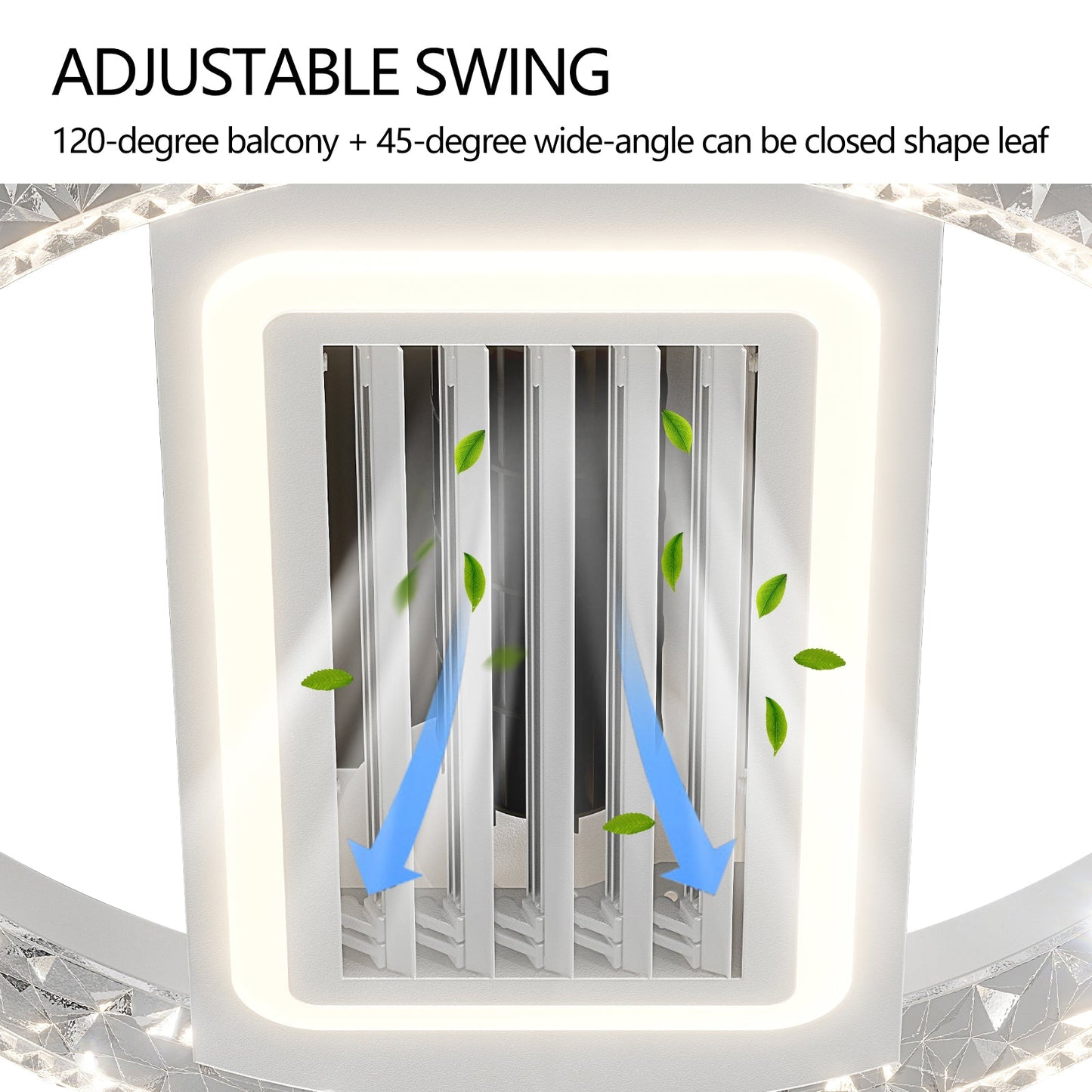 Bladeless Fan Lamp With Lights Dimmable  LED - Korvel