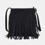 Suede Fringe Shoulder Bag - Stylish & Versatile