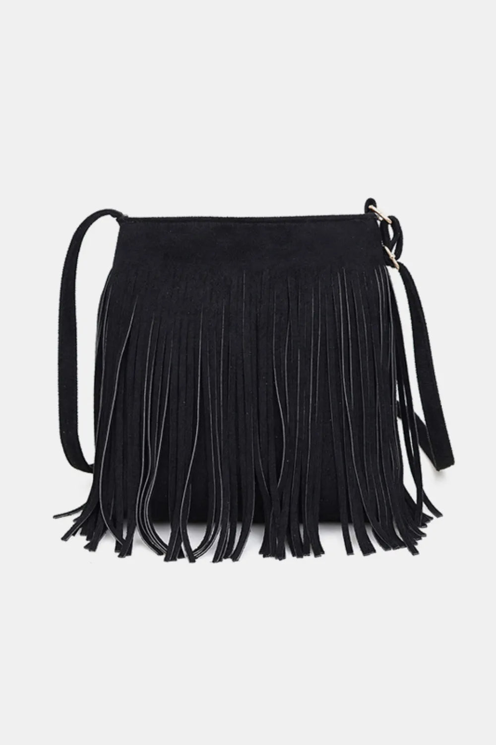 Suede Fringe Shoulder Bag - Stylish & Versatile