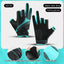 Outdoor sports autumn and winter anti slip breathable dew three finger wear-resistant and anti cutting lure fishing gloves - Korvel