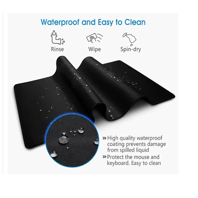Samurai Warrior Mouse Pad Gamer Computer Accessories Keyboard Table Mat Black Mousepad Company Gaming Laptop Desk Accessory Pc - Korvel