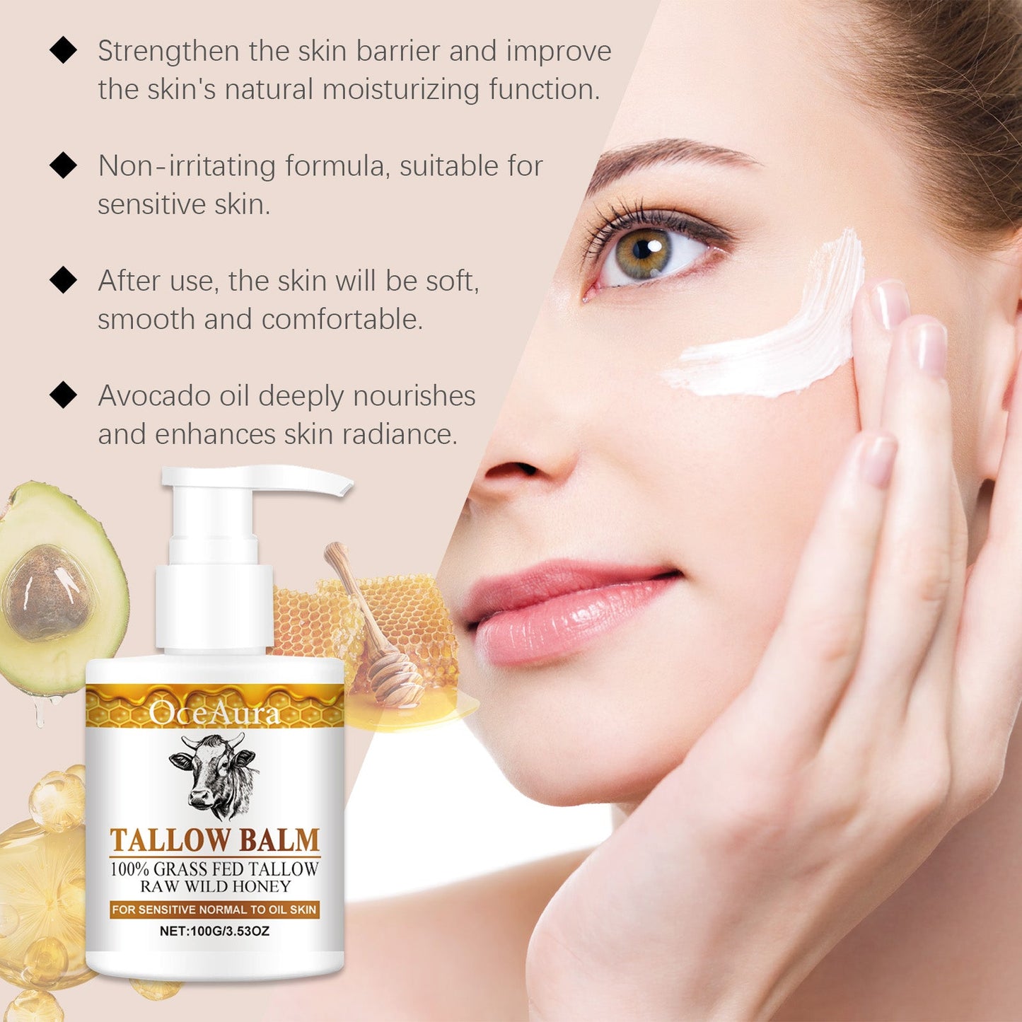 Honey Butter Moisturizer Skin Dry Skin Hydrating Refreshing Non-Sticky Body Moisturizer - Korvel