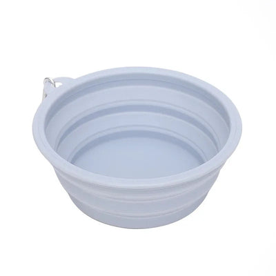 Dog Feeders Folding Silicone Bowl Outdoor Travel Foldable Portable Cat Dog Food Water Container Feeding Tray Bowl Pet Supplies - Korvel