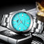 Luxury Automatic Watch for Men - Colorful Stainless Steel 41mm