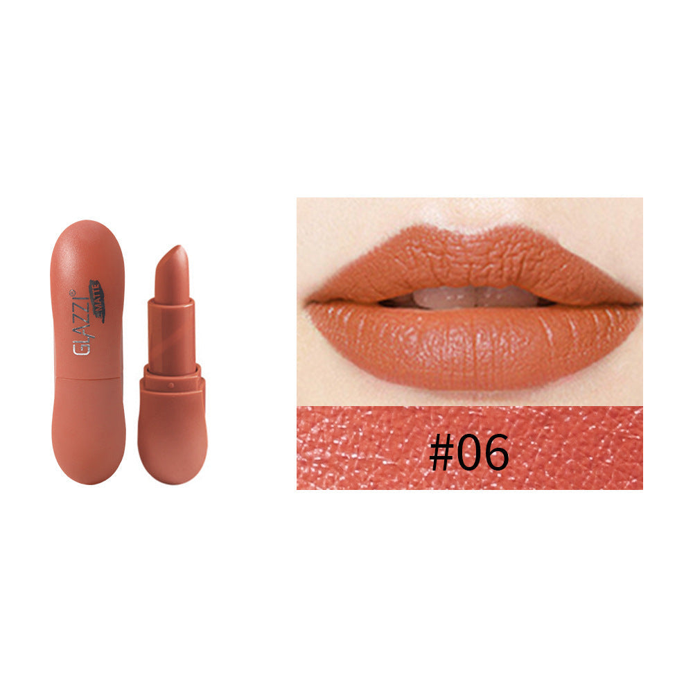 12 Color Rhombic Matte Lipstick Yeast Color Does Not Stick To The Cup And Does Not Fade - Korvel