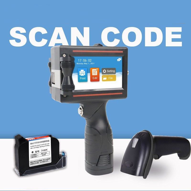 D10 Handheld Inkjet Coding Machine Automatic Small Food Packaging Batch Production Date Logo Inkjet Coding Machine - Korvel
