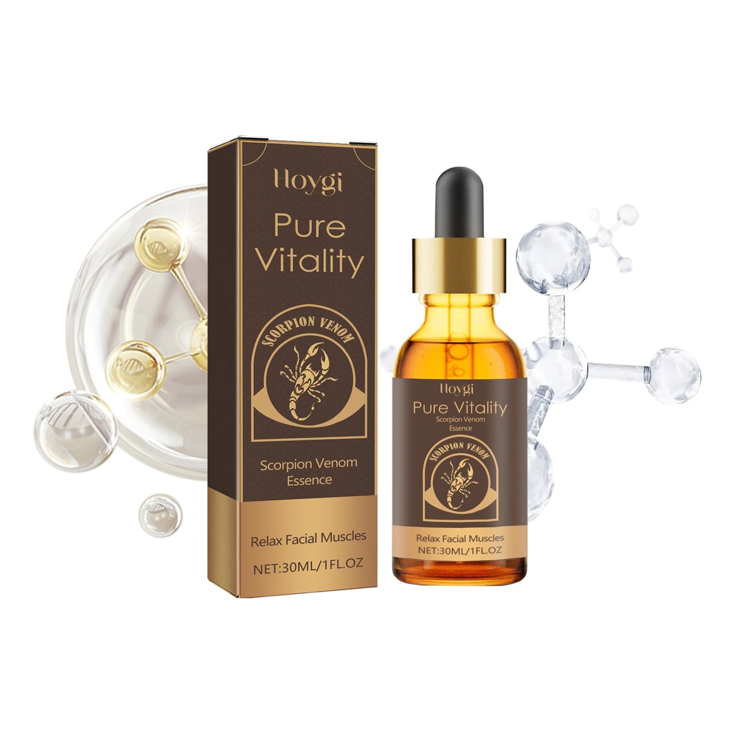Scorpion Venom Essence, Moisturizing Anti-Wrinkle Carry Bright Color Of Skin Firming Skin Anti-Aging Essence - Korvel