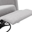 Chaise à bascule rembourrée moderne pour nursery - Gris