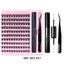 Eyelash DIY Eyelash Extensions Kit Private Label Lash Clusters DIY with Bond Seal Glue and Tweezers Set - Korvel