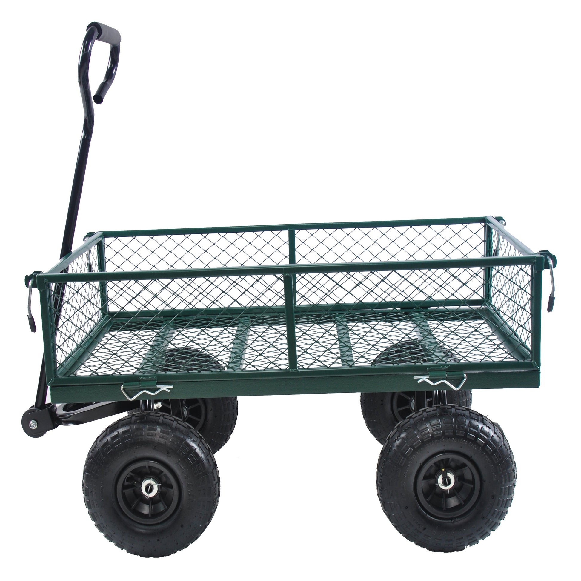 Wagon Cart Garden cart trucks make it easier to transport firewood (green) - Korvel