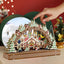 Christmas Wooden Decorations Christmas Village Shopping Mall Window Display Creative Handmade DIY Christmas Gifts - Korvel
