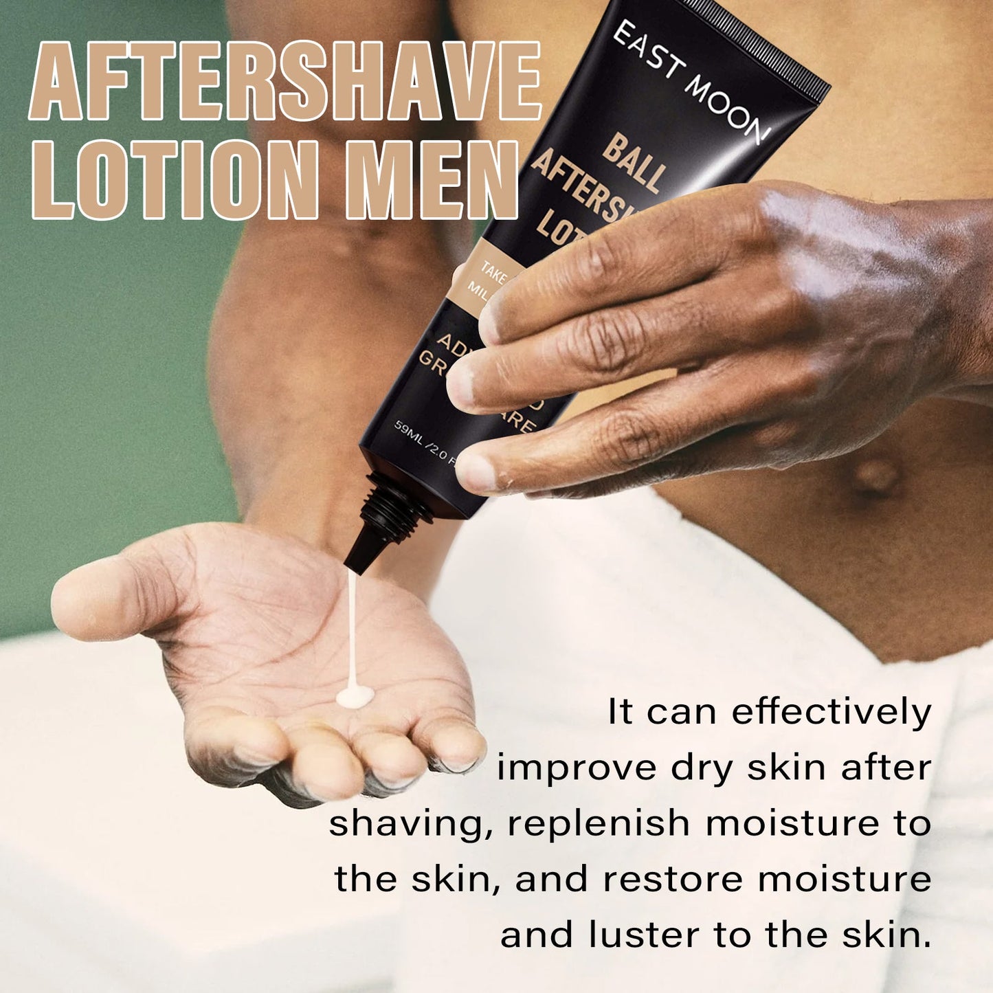 EAST MOON Men's Care Cream for Moisturizing and Comfort