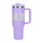 40 oz Insulated Tumbler with Straw, Handle & Lid – Stainless Steel, Hot & Cold Drinks, Fits Car Cup Holders - Korvel