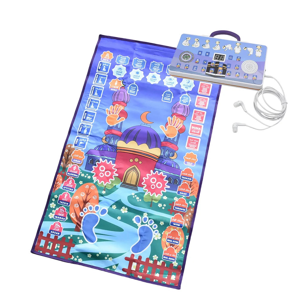 Tapis de prière islamique interactif pour enfants