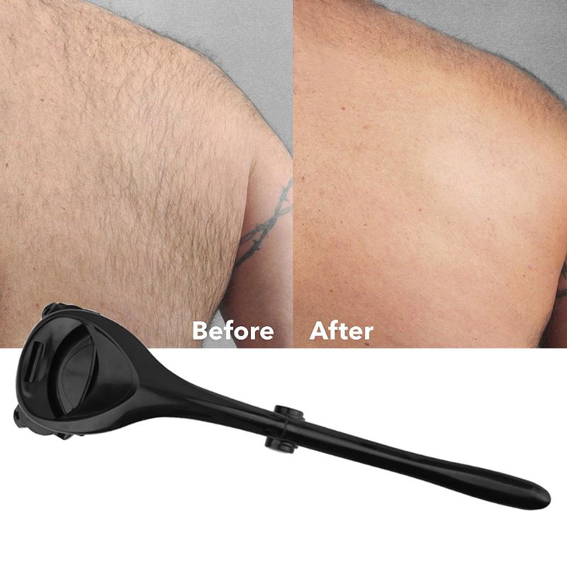 Do-it-yourself  Head Blade Back Hair Shaver Trimmer Body Leg Razor Long Handle Removal Razors - Korvel