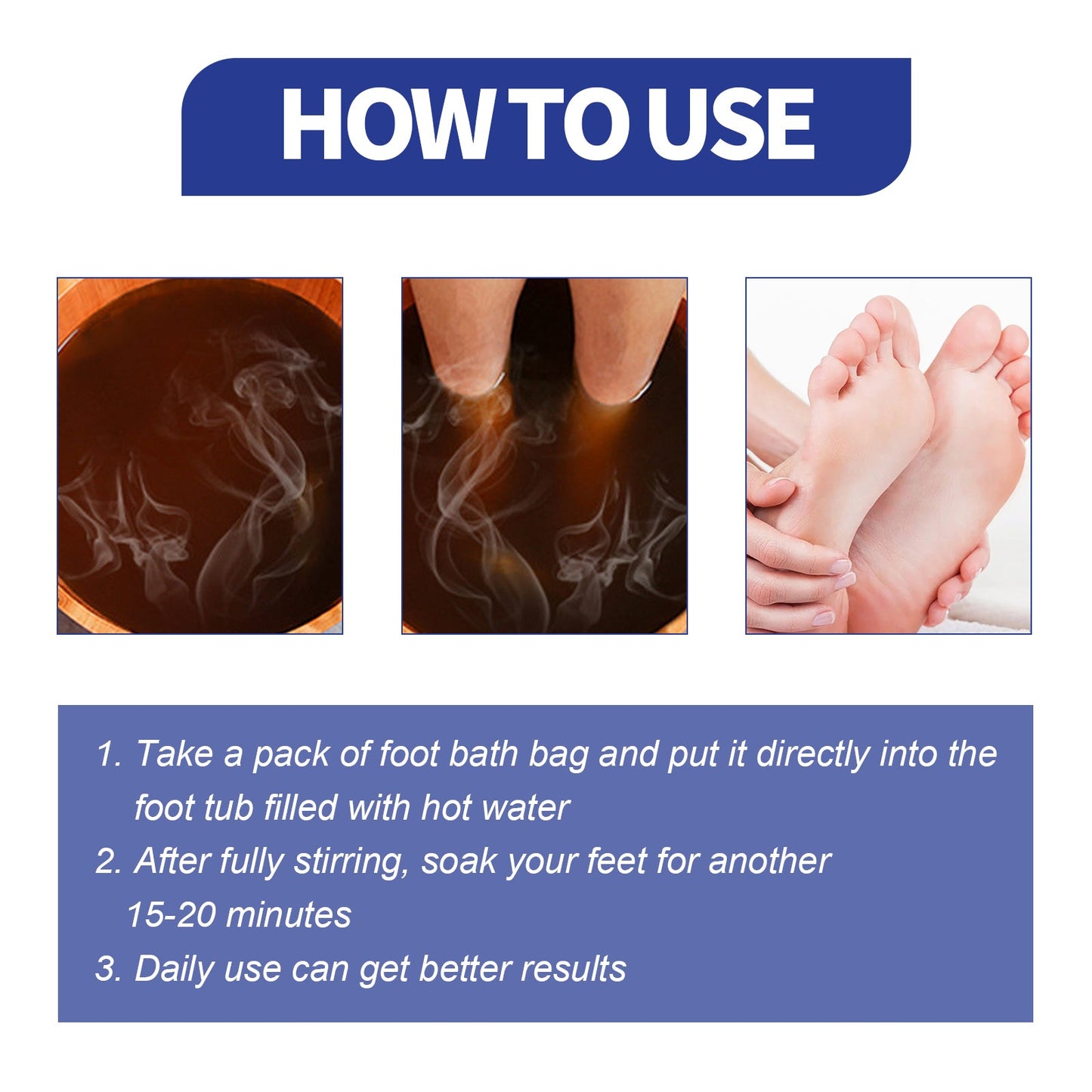 Foot Care Package Repair Soreness And Swelling Relief Foot Soak Foot Clean Nail Calluses Foot Bath Package - Korvel