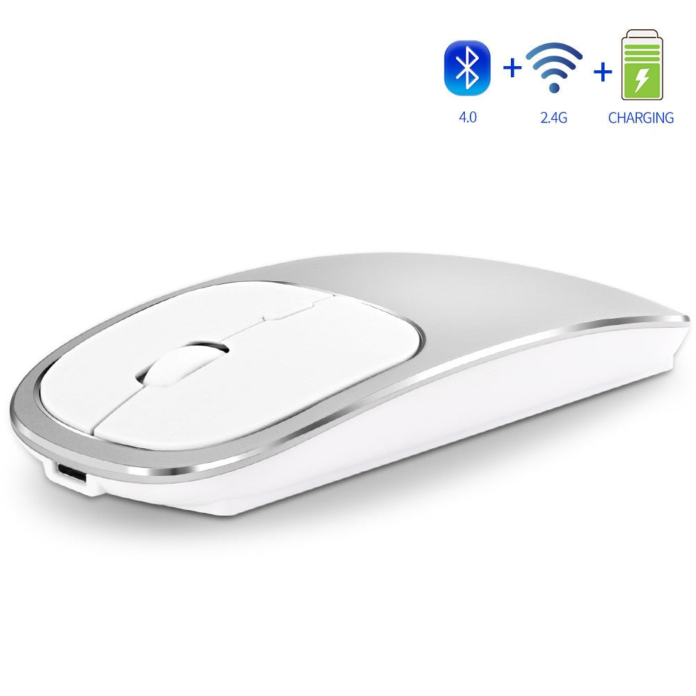 Premium Aluminum Dual-Mode Wireless Bluetooth Mouse
