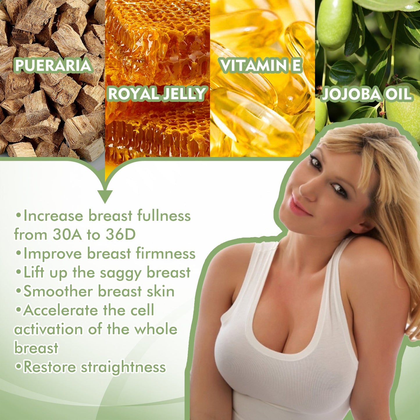 Breast Enhancement, Postpartum Breast Relaxation Firming And Lifting Firm Plump Breast Care Massage Cream - Korvel