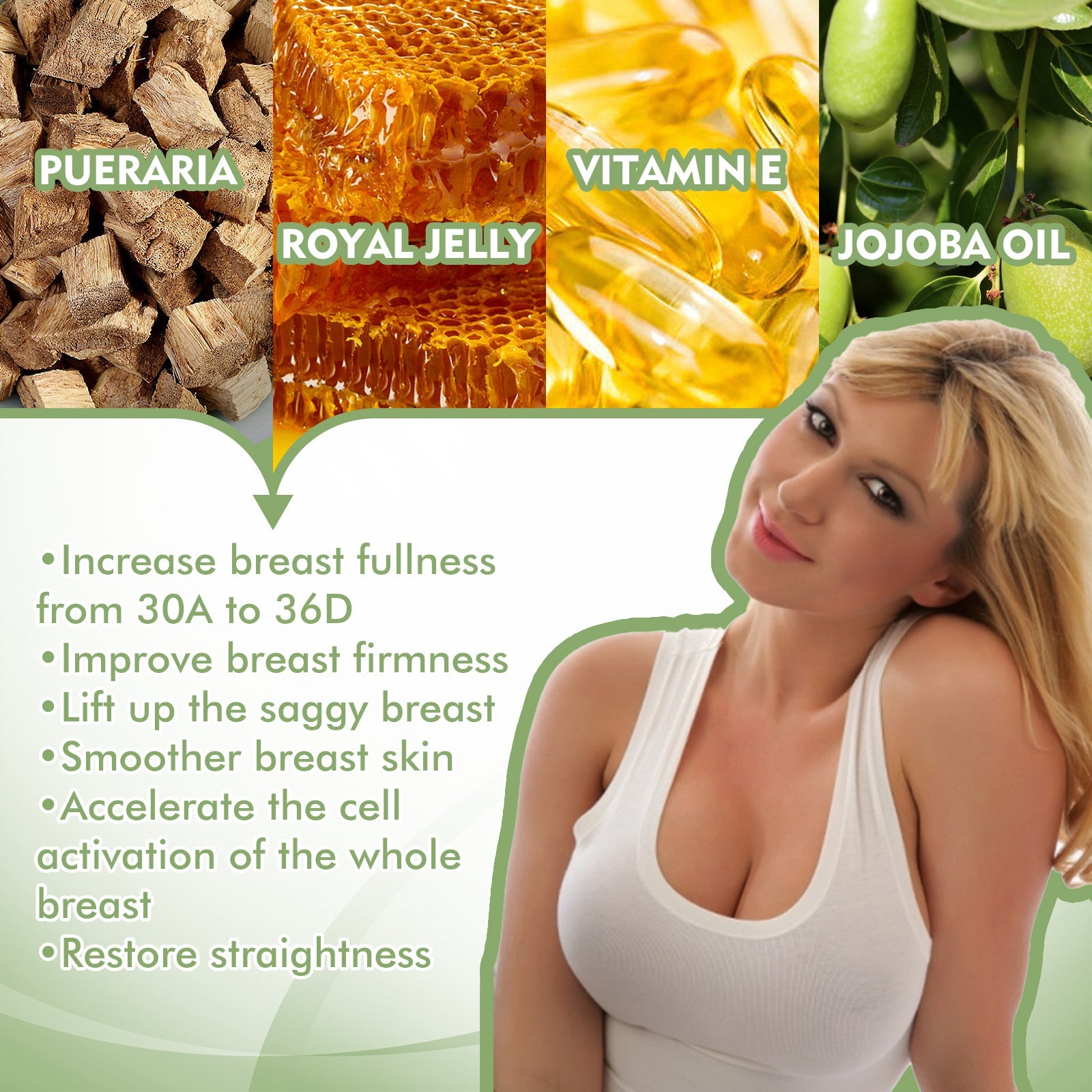 Breast Enhancement, Postpartum Breast Relaxation Firming And Lifting Firm Plump Breast Care Massage Cream - Korvel