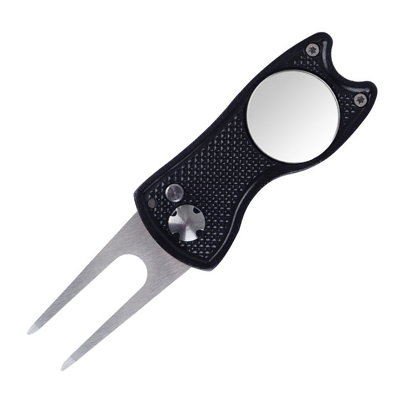 Premium Folding Golf Divot Tool with Aluminum Handle