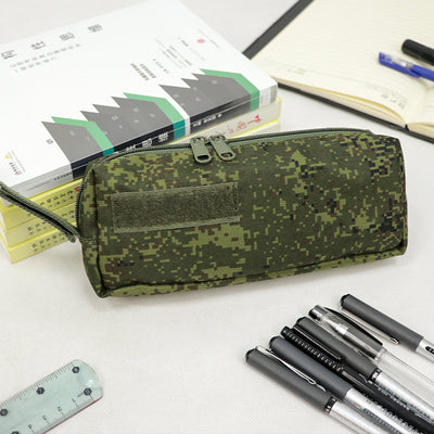 Cold War-era large-capacity tactical storage bag – versatile MOLLE-compatible pouch for students/stationery or tactical use. - Korvel