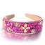 Baroque retro full set rhinestone sponge headband - Korvel