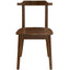 TOPMAX 65 "5-piece set with wheels and expandable dining table set 17.7" pull-out side table and small dining chair Brown - Korvel