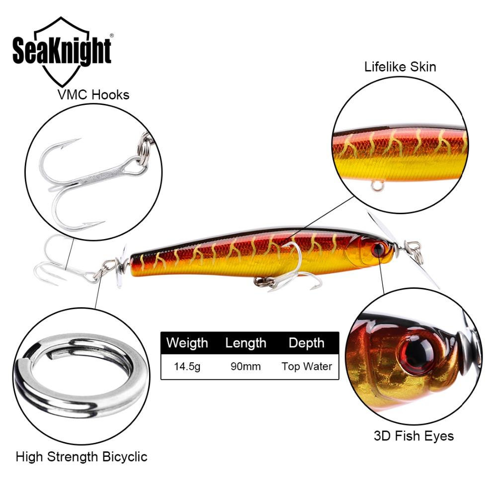 SeaKnight SK034 Señuelo de Pesca Tipo Lápiz - 14.5g 90mm Superficie