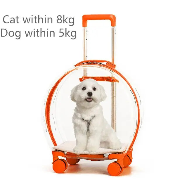 Chariot de Voyage pour Animaux de Compagnie Premium - Élégant et Fonctionnel