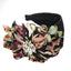 Diamond inlaid fabric flower toothed anti slip exaggerated headband - Korvel