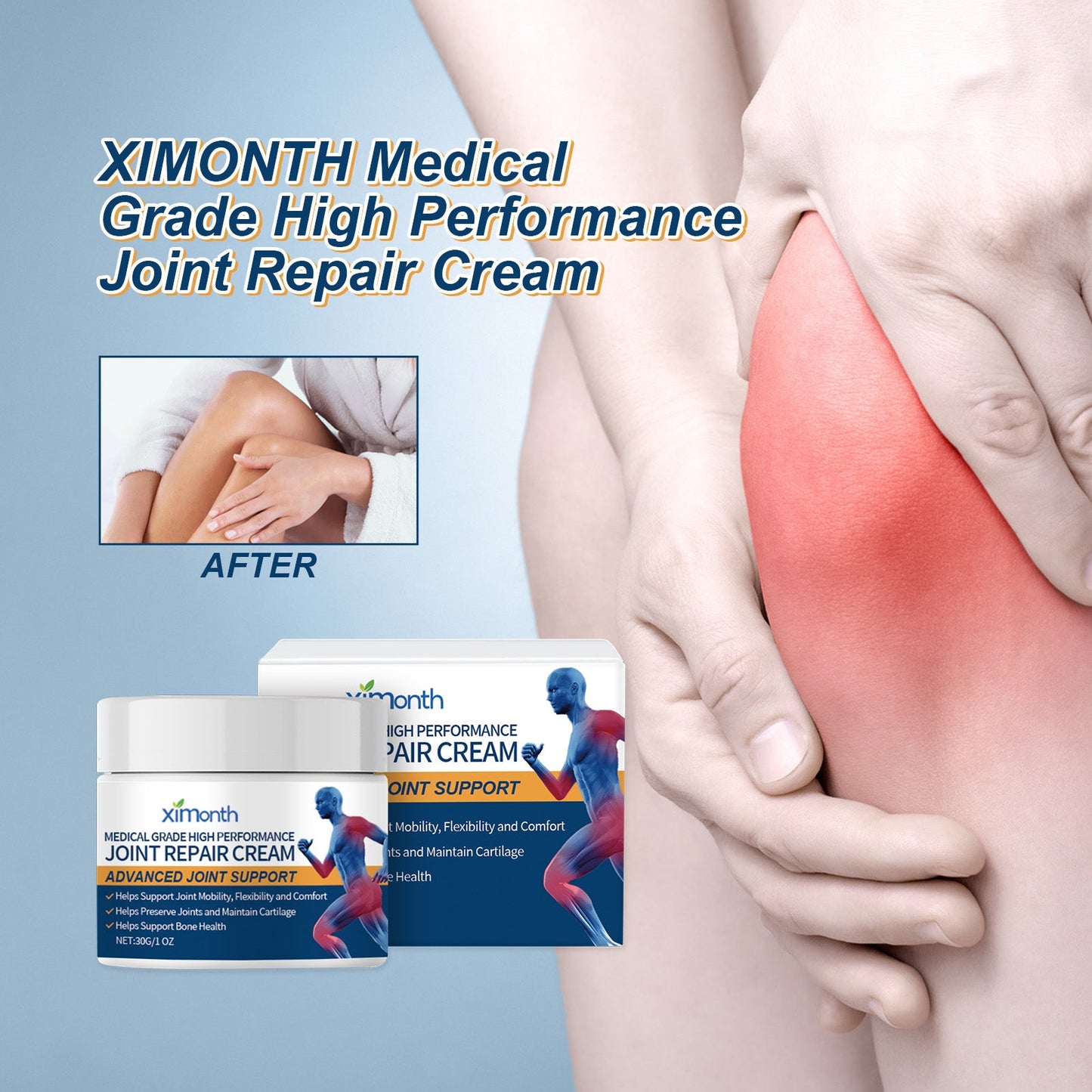 Medical Grade High Performance Joint Repair Cream, Relieve Wrist Knee Lumbar Shoulder And Neck Joint Pain Care Cream - Korvel