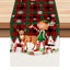 Christmas table flag holiday party restaurant decoration tablecloth linen checkered printed dining table tablecloth mat - Korvel